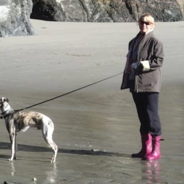 Brighton and Joy on the beach